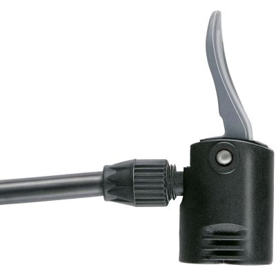 12. DUNLOP WERKSTATT-/FAHRRADPUMPE 230 Psi (16 Bar) MIT MANOMETER GRAU