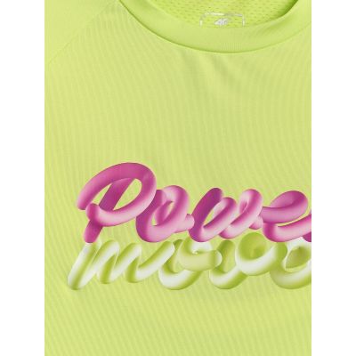 7. Schnelltrocknendes Sport-T-Shirt für Mädchen 4F 4FJRSS26TFTSF2386-45S
