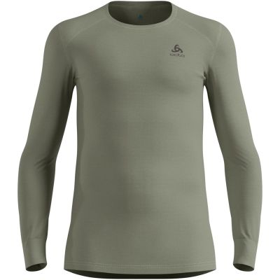 7. Odlo BL TOP Crew Neck l/s ACTIVE WARM Langarm Thermounterwäsche Größe M Grau