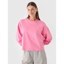 Damen Sweatshirt ohne Reißverschluss und Kapuze 4F 4FWAW24TSWSF1305-54S