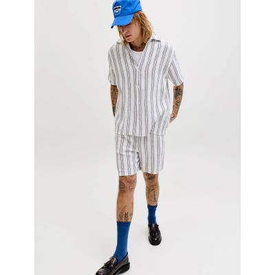5. Jack&Jones Herrenshorts JPSTJAIDEN COBA STRIPE JOG SHORTS REG SN 12274413 CLOUD DANCER/STRIPES