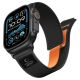 Tech-Protect Nylon Elite Armband für Apple Watch 44 / 45 / 46 / 49 mm – Schwarz-Orange