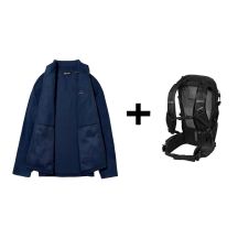 Berghaus Prism PT InterActive Jacke Größe M + Berghaus Remote Hike 23l Dame Ryggsekk Rucksack Schwarz