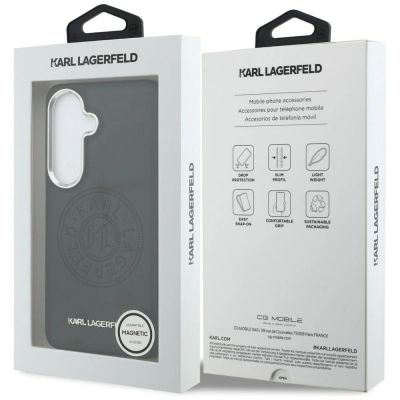 8. Karl Lagerfeld Perforierte KL MagSafe Hülle für Samsung Galaxy S26 - Schwarz