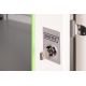 2. Digitus Unique 19" 7U Wand-Netzwerkschrank, 600 x 450 mm, Glastür, grau, ungeteilt, montiert, 100 kg