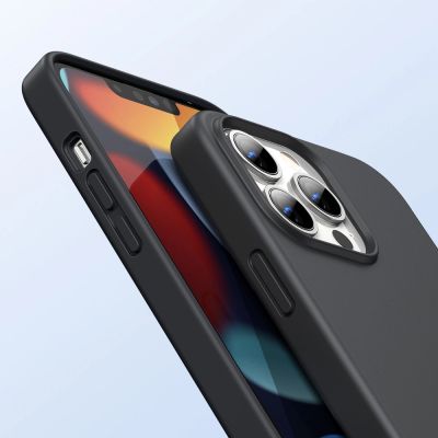 2. Ugreen Protective Silicone Case Gummi Flexible Silikonhülle für iPhone 13 Pro Max schwarz