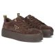 6. Damen-Plateau-Sneaker aus Leder, braun, Filippo DP3533