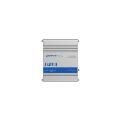 4. Teltonika TSW101 Gigabit Ethernet (10/100/1000) PoE-Unterstützung Metallic