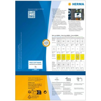 2. HERMA 9539 Selbstklebeetiketten Rechteckig Weiß 160 Stück.