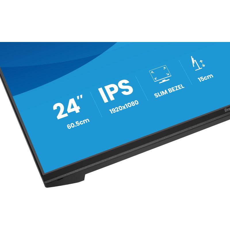 35. iiyama ProLite XB2491H-B1 Computermonitor 60,5 cm (23,8") 1920 x 1080 px Full HD LCD Schwarz