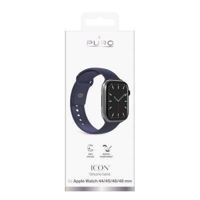 9. Puro Icon Armband für Apple Watch 44/45/46/49 mm – Marineblau