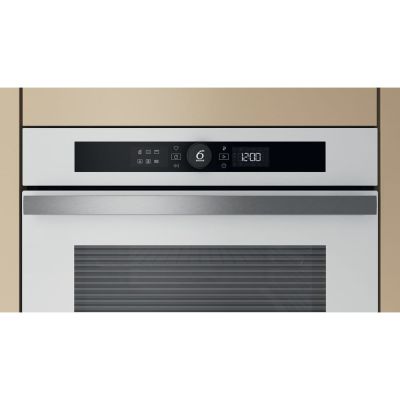 7. Einbaubackofen WHIRLPOOL WOI4S8HM2SWA weiß Hydrolyse Dampf+ SoftClose AirFry