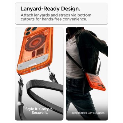 14. Spigen Ultra Hybrid MagSafe Hülle für iPhone 18 Pro Max / 17 Pro Max – Orange