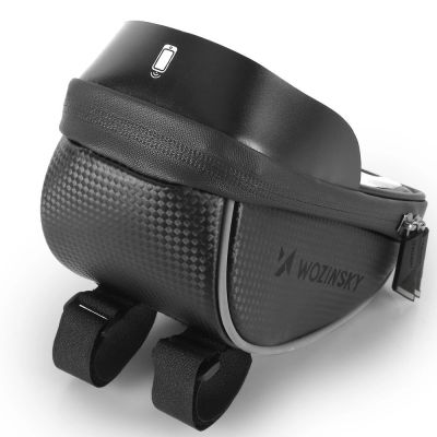 9. Wozinsky Fahrrad-Lenkertasche mit Handyhülle 1L Schwarz (WBB16BK)