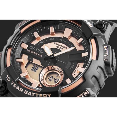 4. CASIO Gerton AEQ-110W-1A3VDF Herrenuhr + Box