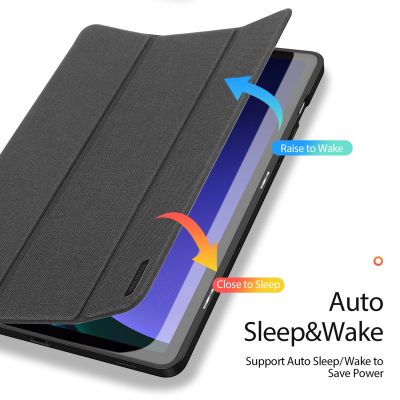 8. Dux Ducis Domo Flip- und Smart-Sleep-Hülle für Samsung Galaxy Tab S9 – Schwarz