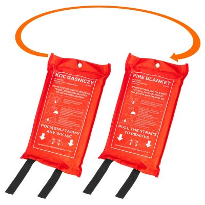 10. NEO TOOLS Glasfaser-Feuerlöschdecke 1,2 x 1,8 m