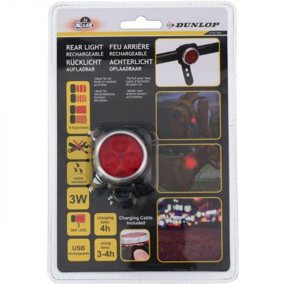 3. Dunlop 3LED SMD 2100593 Fahrradrücklicht