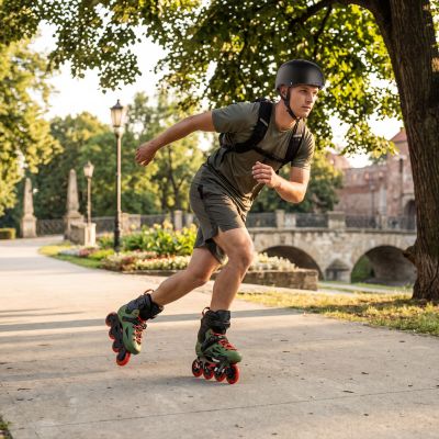 2. NA1601 SLAYD SLALOM ROLLER SKATES GRÜN GRÖSSE 40 NILS EXTREME