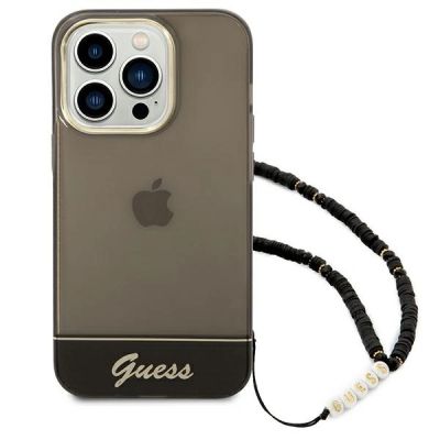 2. Guess GUHCP14XHGCOHK iPhone 14 Pro Max 6,7 "schwarz / schwarzes Hardcase Translucent Pearl Strap