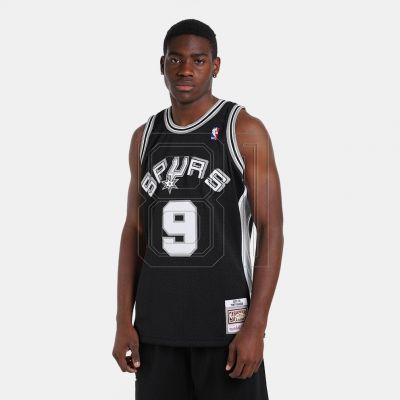 2. Mitchell & Ness San Antonio Spurs NBA Swingman-Trikot Spurs 2001 Tony Parker M SMJYLG19018-SASBLCK01TPA