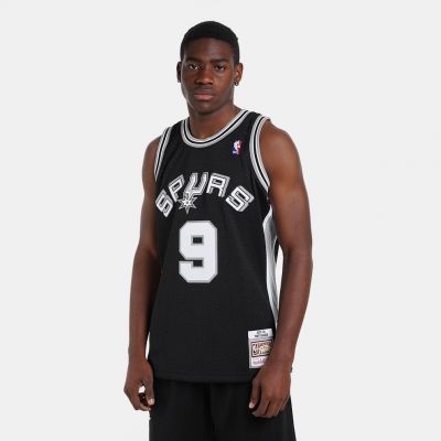 2. Mitchell & Ness San Antonio Spurs NBA Swingman-Trikot Spurs 2001 Tony Parker M SMJYLG19018-SASBLCK01TPA