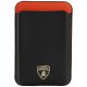 Lamborghini Urus D8 MagSafe Magnet-Handyhülle aus echtem Leder – Schwarz und Rot