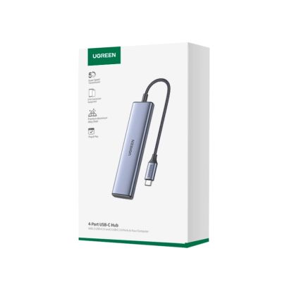 5. USB-C HUB – 2 x USB-A / 2 x USB-C 20 cm Ugreen CM473 – grau