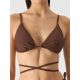 Damen Badeanzug Bikinioberteil 4F 4FWSS24UBKTF041-81S Braun