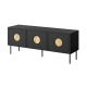 PALAZZO TV-Schrank 150x42x60 schwarz + Eichenholz
