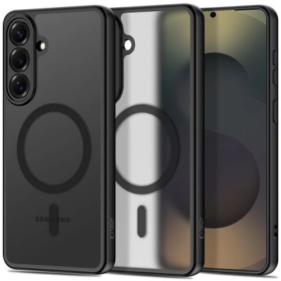 Tech-Protect BasicMag MagSafe Hülle für Samsung Galaxy S26 – Transparent Schwarz