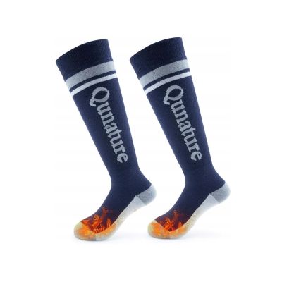 Qunature Winter-Thermosocken, Marineblau, 32–36