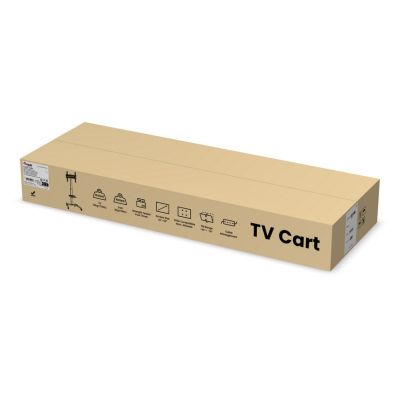 10. Bodenhalterung für Fernseher 32"-55"/35 kg, 1 TFT, 1 Abl., Schwarz