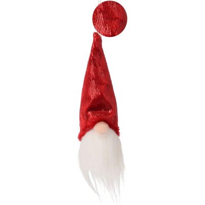 7. Dekorativer Anhänger Weihnachtsmann 11 cm Rot