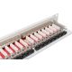 12. Digitus Patchpanel 19 Zoll, 24x RJ45, LSA-Level, Cat. 6A, geschirmt, 1 HE, grau, Kabelführung