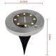 6. Solarlampe mit 8 SMD-LEDs zur Erdung, 4er-Set