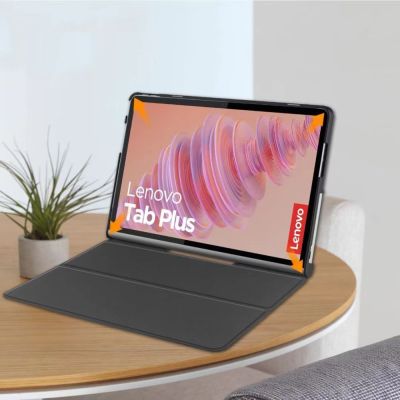 9. Tech-Protect SmartCase Hülle für Lenovo TAB PLUS - Schwarz