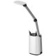 2. Moderne LED-Schreibtischleuchte Activejet TECHNIC weiß mit LED-Anzeige (Datum, Uhrzeit, Wecker), faltbar