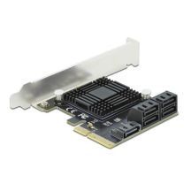 DeLOCK 5-Port SATA PCI Express x4 Karte – Low-Profile-Design