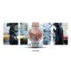 25. VELTORI VT320-1 Damen-Smartwatch, Goldarmband + rosa Silikonarmband