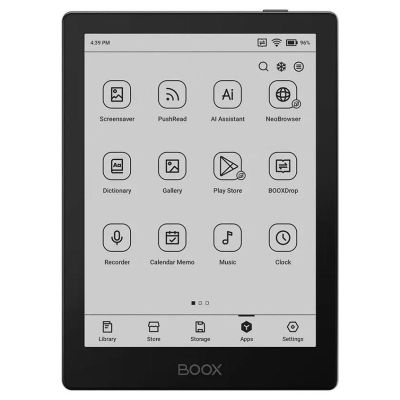 3. Onyx Boox Go 6" Carta 1300 32GB Wi-Fi Schwarzer E-Book-Reader