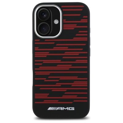 3. AMG Silicone Graphics MagSafe-Hülle für iPhone 16 – Schwarz
