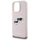 6. Karl Lagerfeld Silikonhülle mit Heads Print MagSafe für iPhone 16 Pro - Pink
