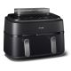 16. Philips Fritteuse der Serie 5000 NA551/00, Doppelfritteuse, 9 l, autonom, 2750 W, Heißluftfritteuse, Schwarz/Silber