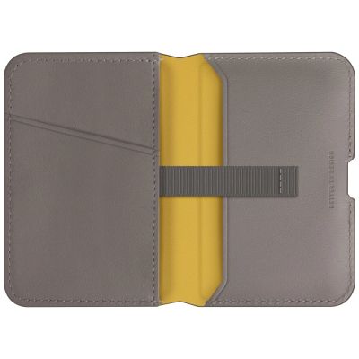 2. Uniq Lyden DS RFID Magnetische Geldbörse mit Telefonständer - Grau