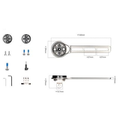 2. Rockbros FK-307T Fahrradcomputerhalterung aus Titanlegierung – Titan