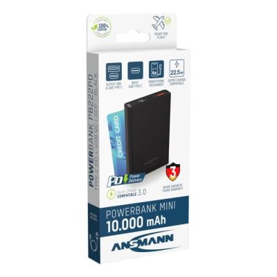 10. Ansmann 1700-0154 Lithium-Ionen-Powerbank (Li-Ion) 10000 mAh Schwarz