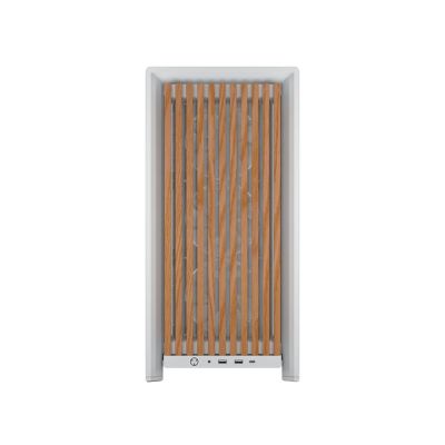 3. Corsair FRAME 4000D WOOD RS Midi-Tower aus Holz, Weiß