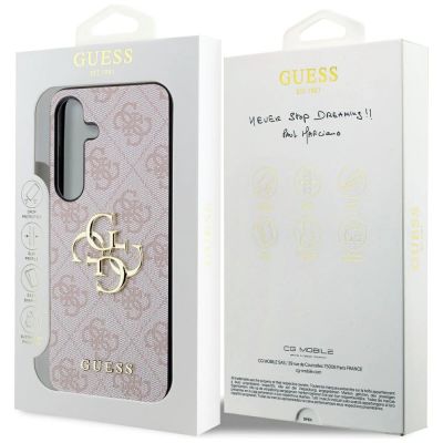 8. Guess 4G Big Metal Logo Hülle für Samsung Galaxy S24 - Rosa
