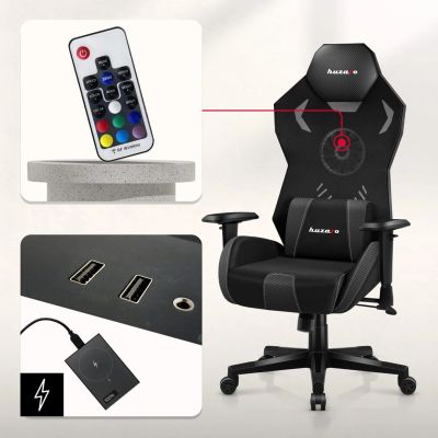6. Gamingstuhl Huzaro Combat 7.6 RGB Black
